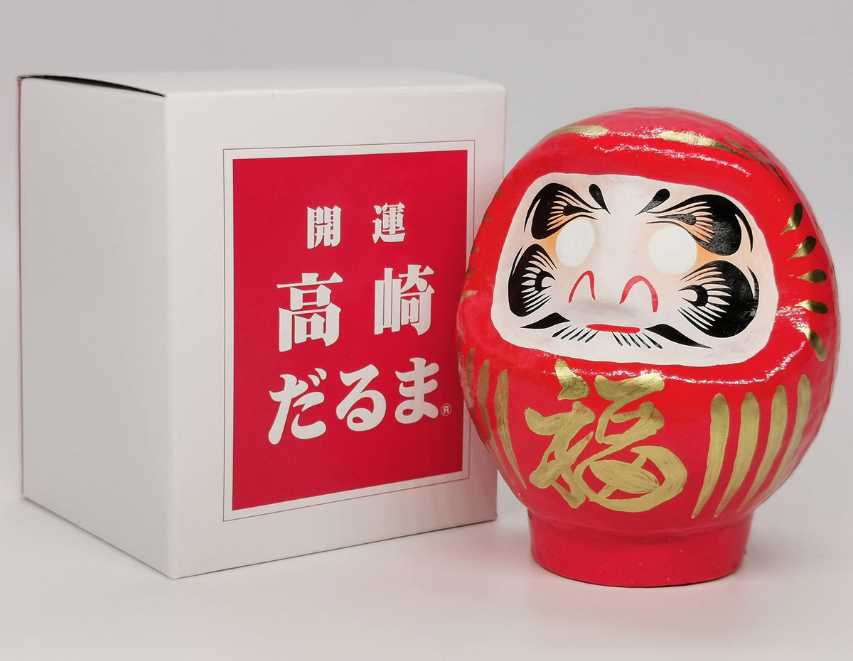 Takasaki Daruma Darumadoll Red 3.7in – Handcrafted Japanese Traditional Craft