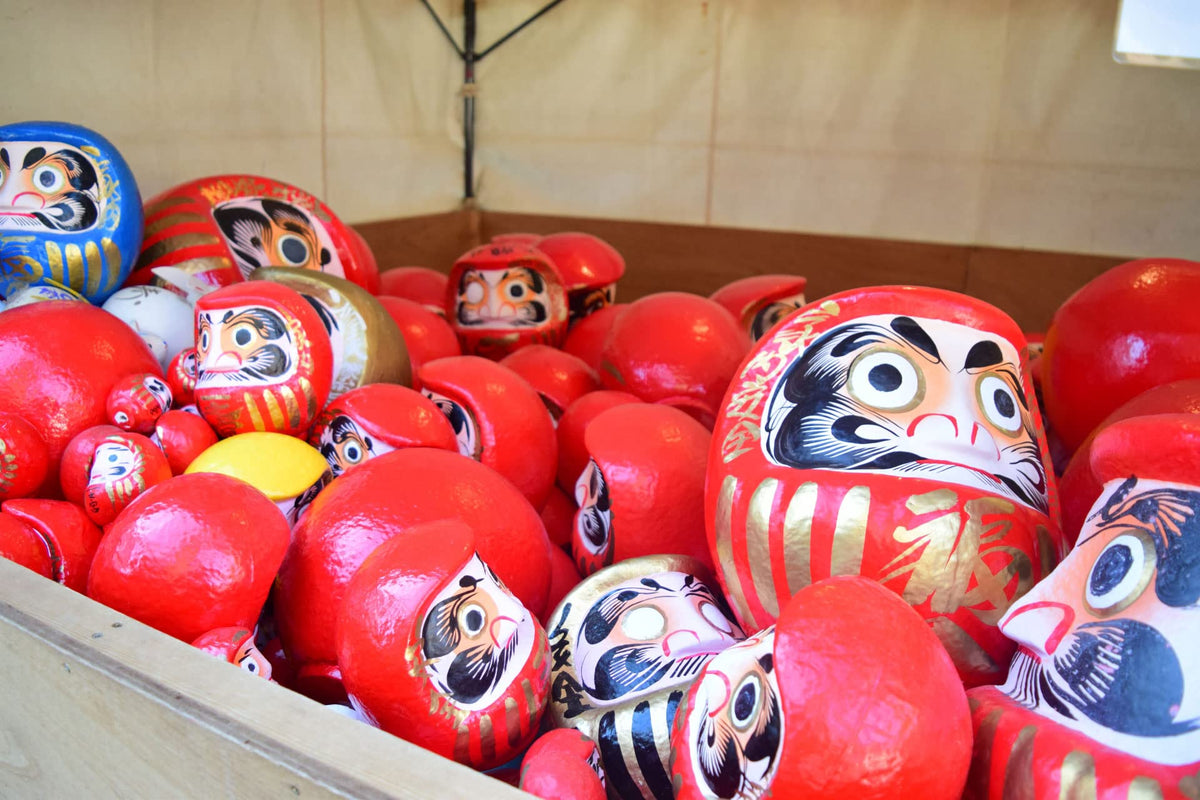 Takasaki Daruma Darumadoll Red 3.7in – Handcrafted Japanese Traditional Craft
