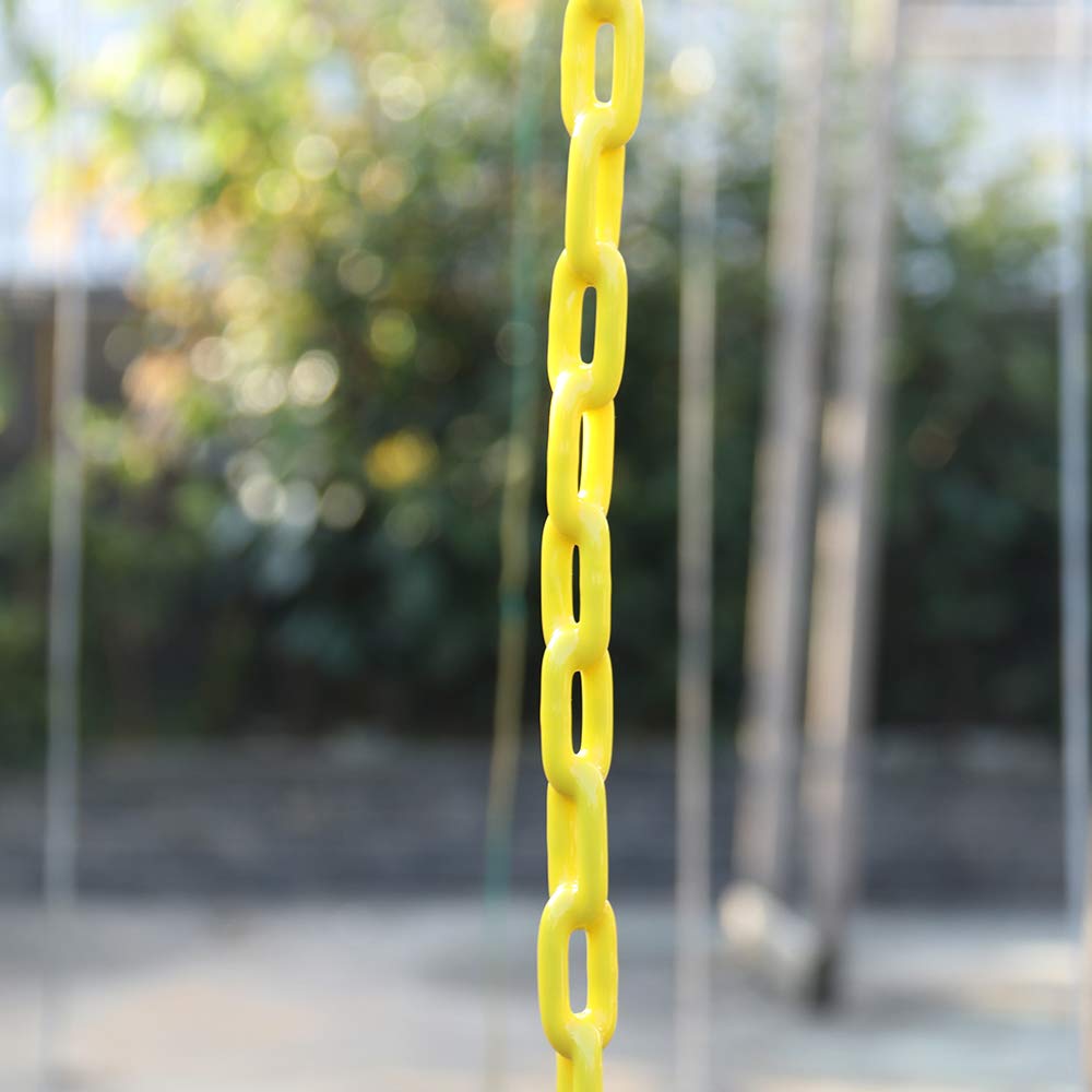 Take Me Away 18-inch Trapeze Swing Bar with Rings & 48-inch Heavy-Duty Chains | Backyard Playground Accessory