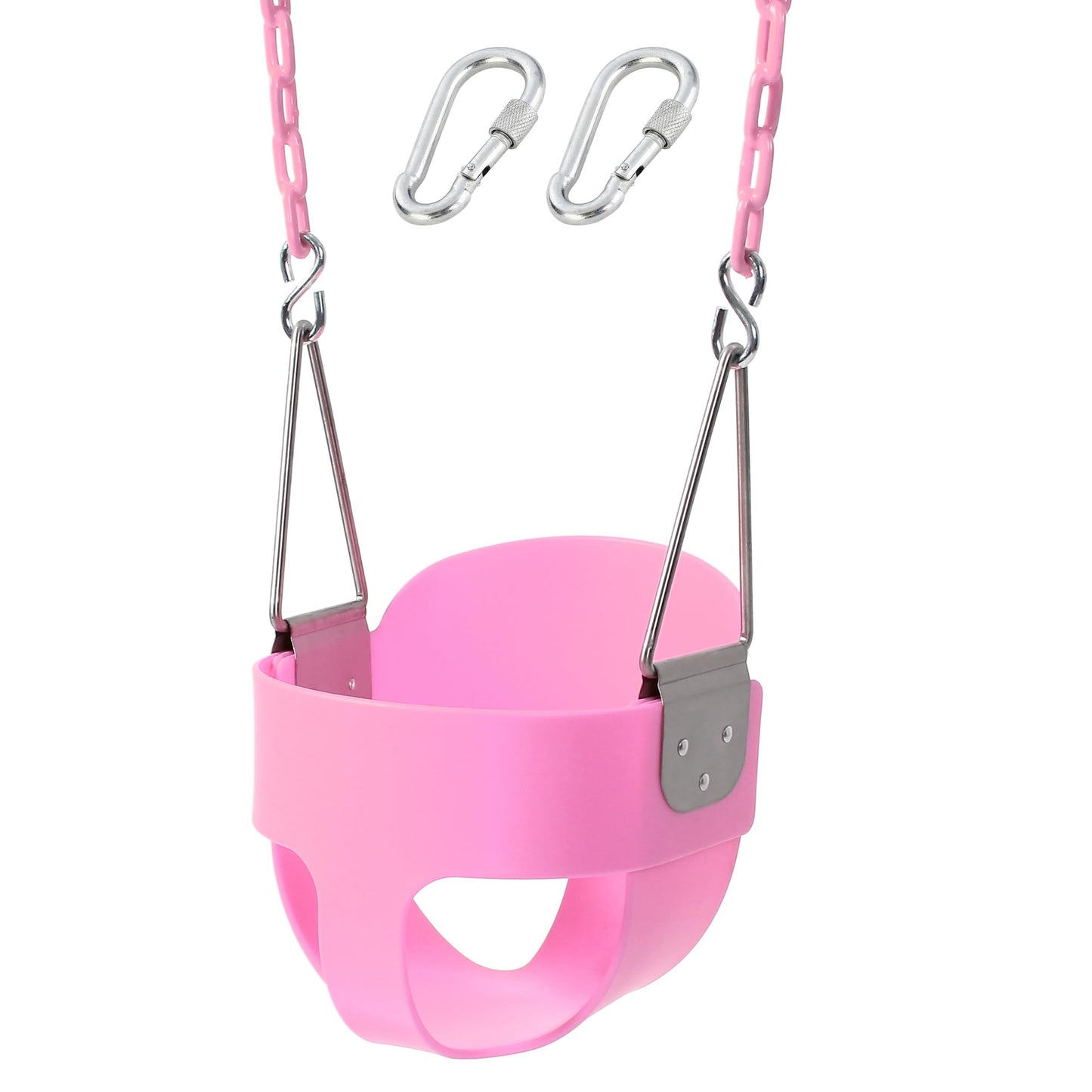 Take Me Away Pink Swing Seat – Heavy-Duty Toddler Bucket Swing with 66-inch Chains