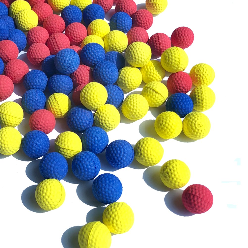 Taken All Rival 100-Round Refill Pack – Soft Foam Bullets for Nerf-Style Games (Yellow/Blue/Red)