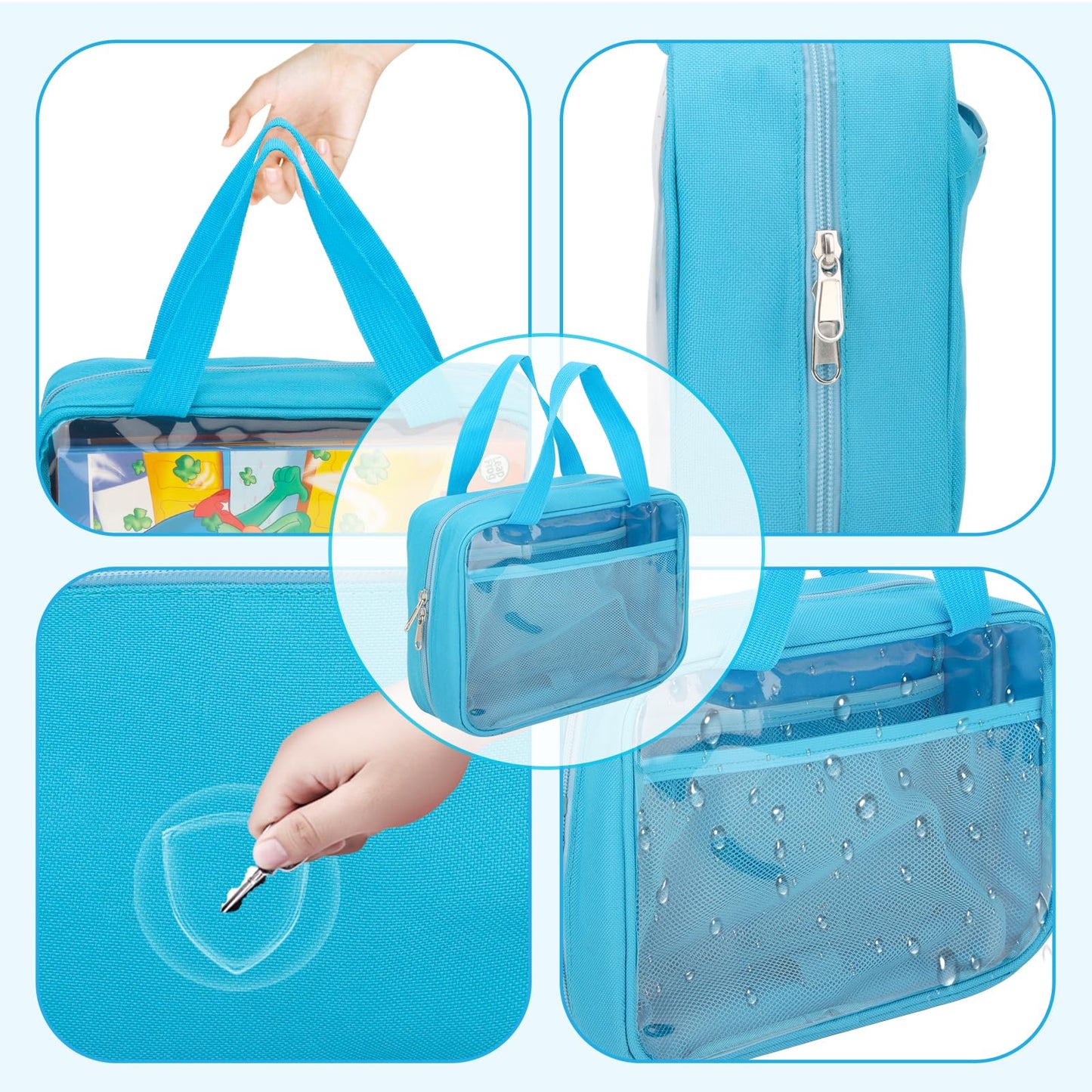 Taladad Carrying Case for LeapReader LeapFrog – Blue Portable Storage with Handle