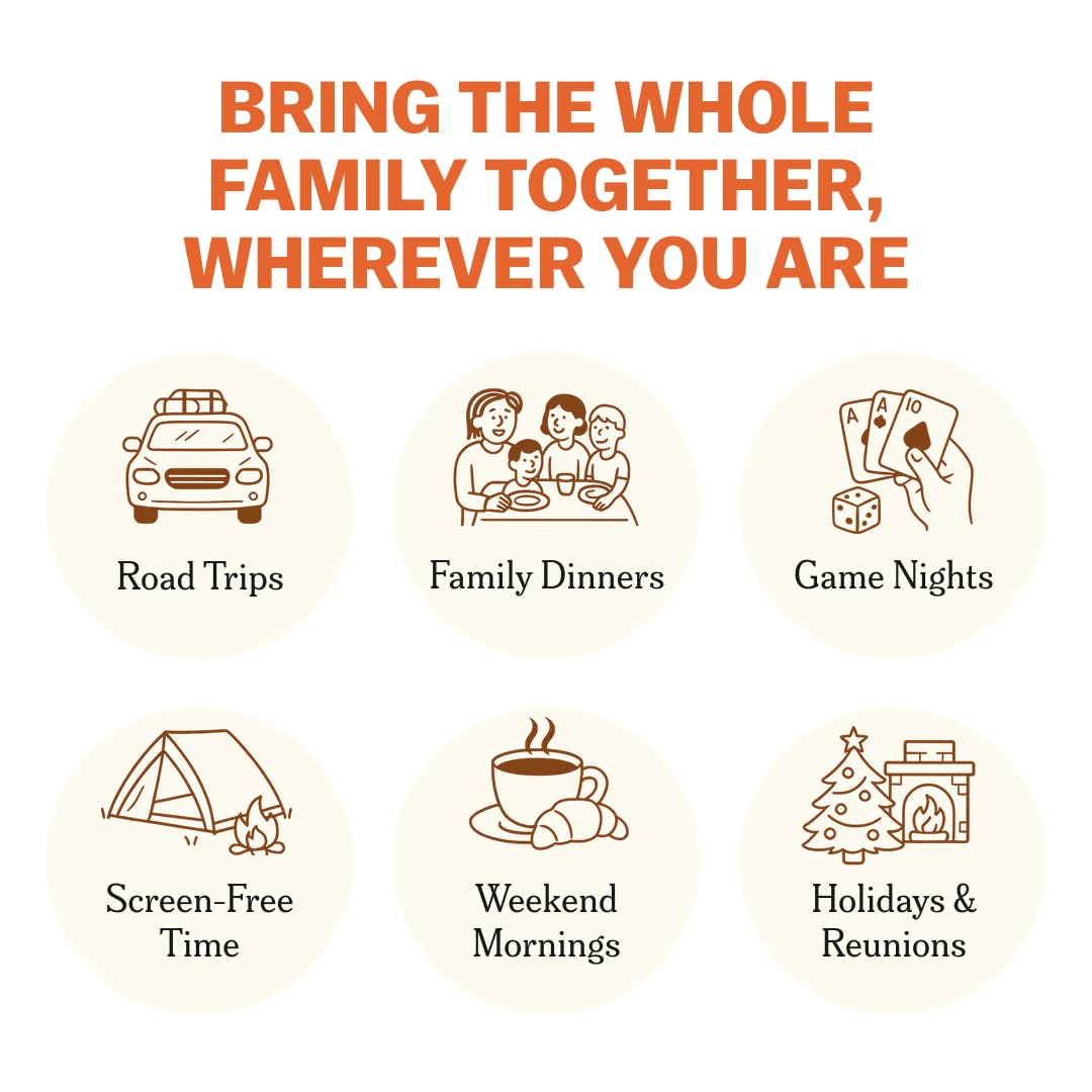 TALES 150 Conversation Cards – Family Edition for Dinners, Game Nights & Meaningful Connections