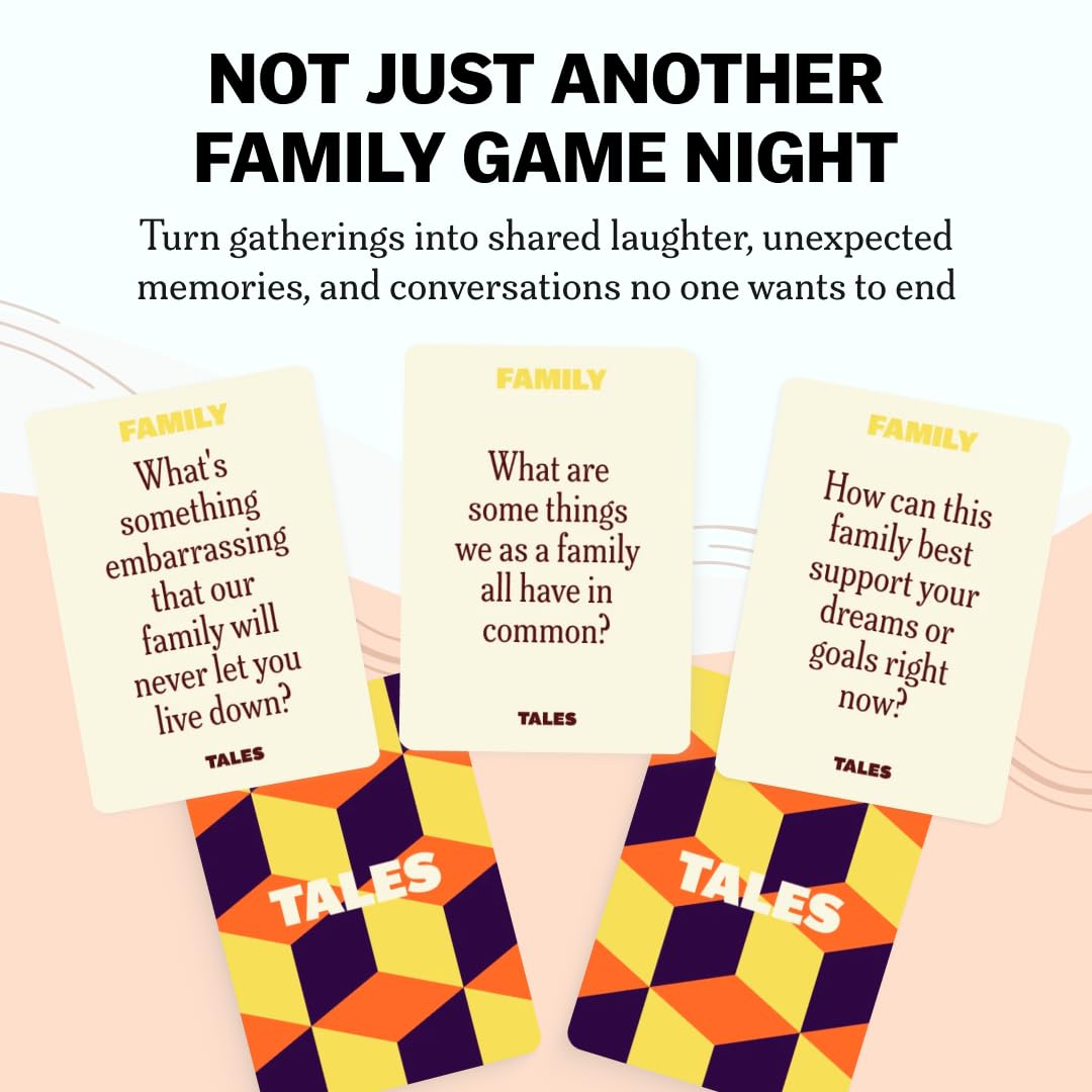 TALES 150 Conversation Cards – Family Edition for Dinners, Game Nights & Meaningful Connections