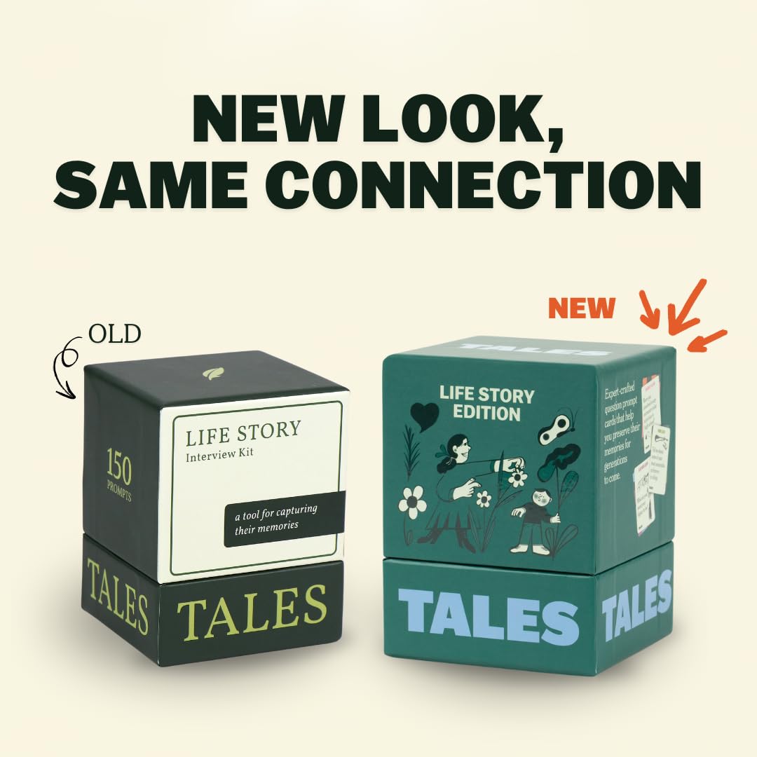 TALES 150 Life Story Interview Kit — Conversation Cards for Families & Grandparents (New Edition)