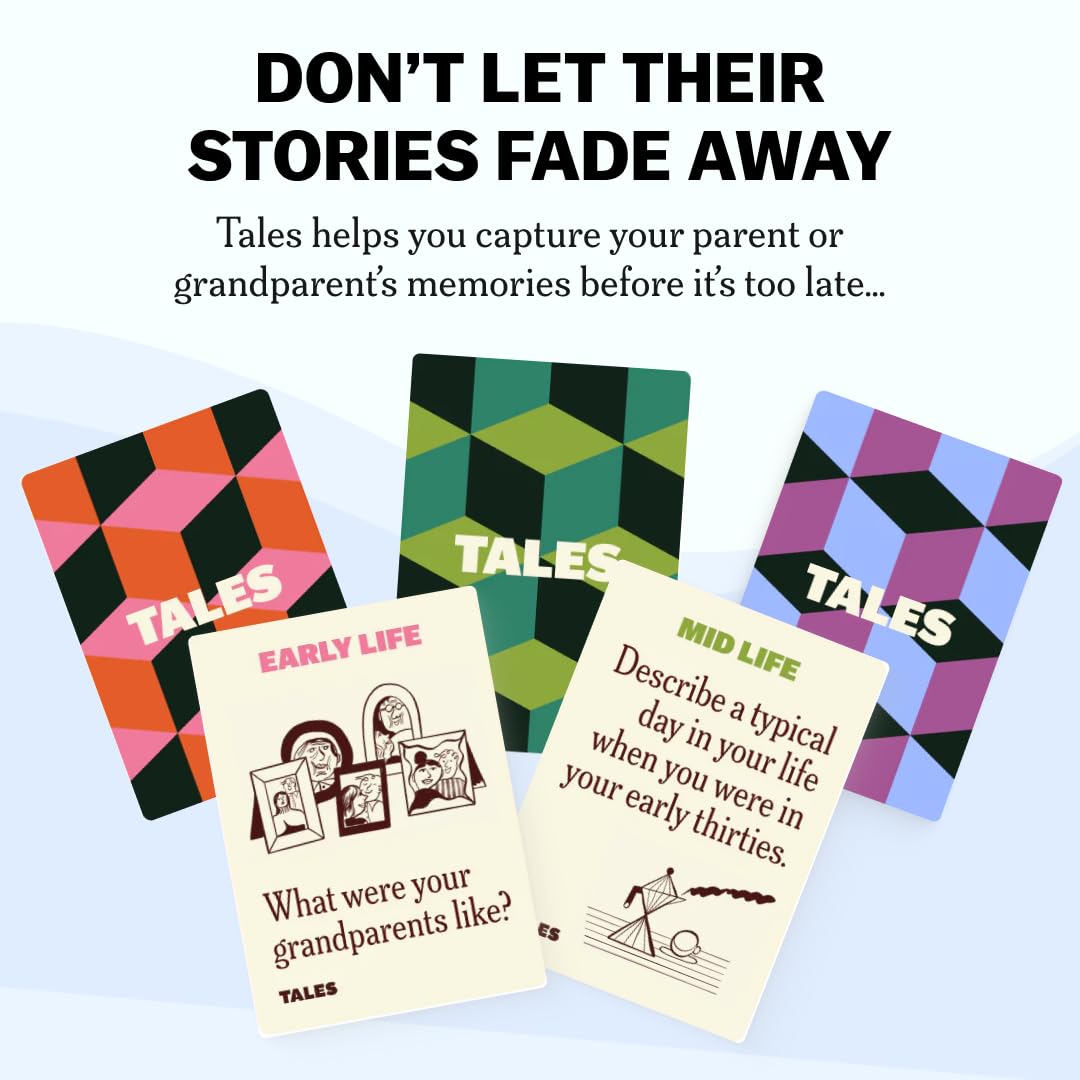 TALES 150 Life Story Interview Kit — Conversation Cards for Families & Grandparents (New Edition)