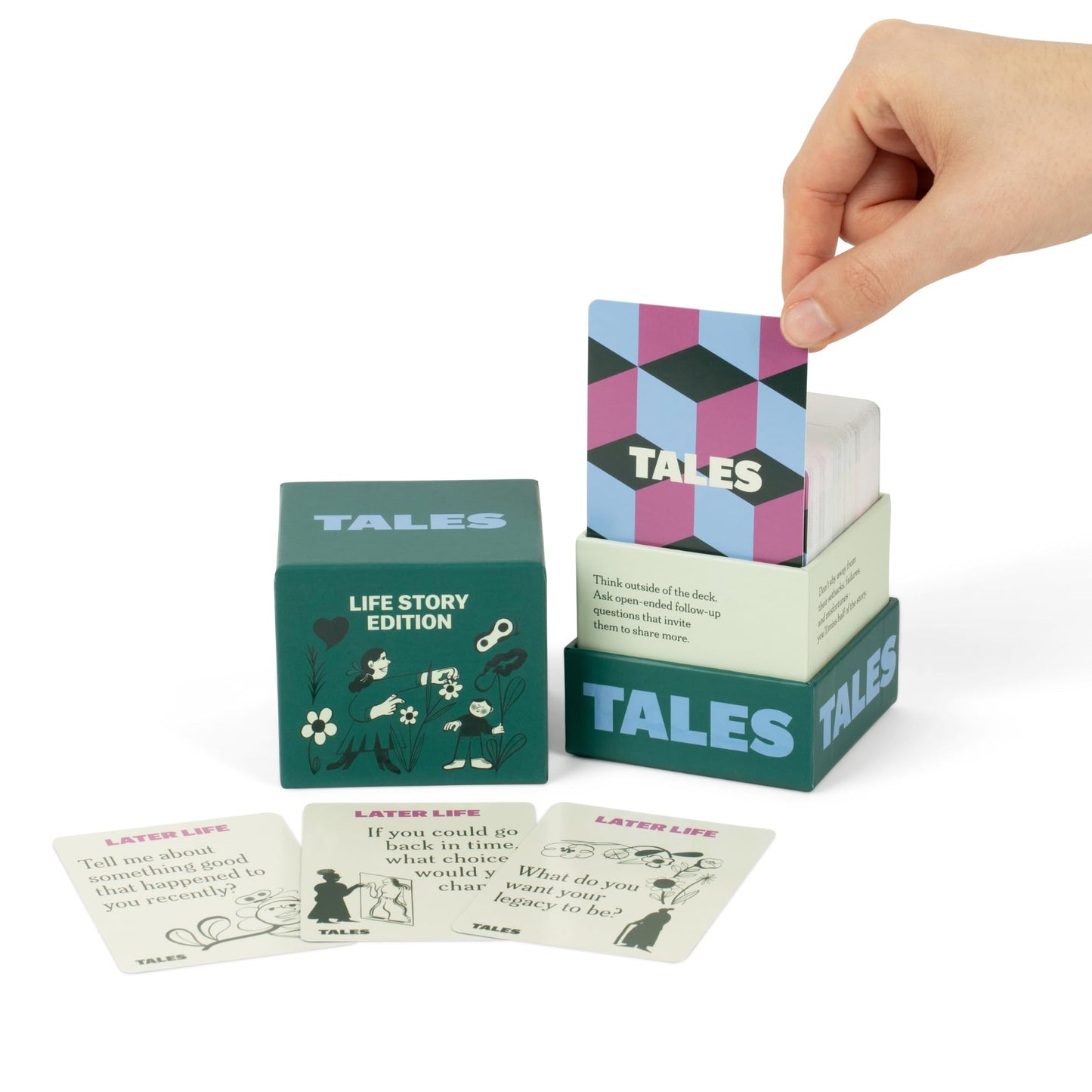 TALES 150 Life Story Interview Kit — Conversation Cards for Families & Grandparents (New Edition)