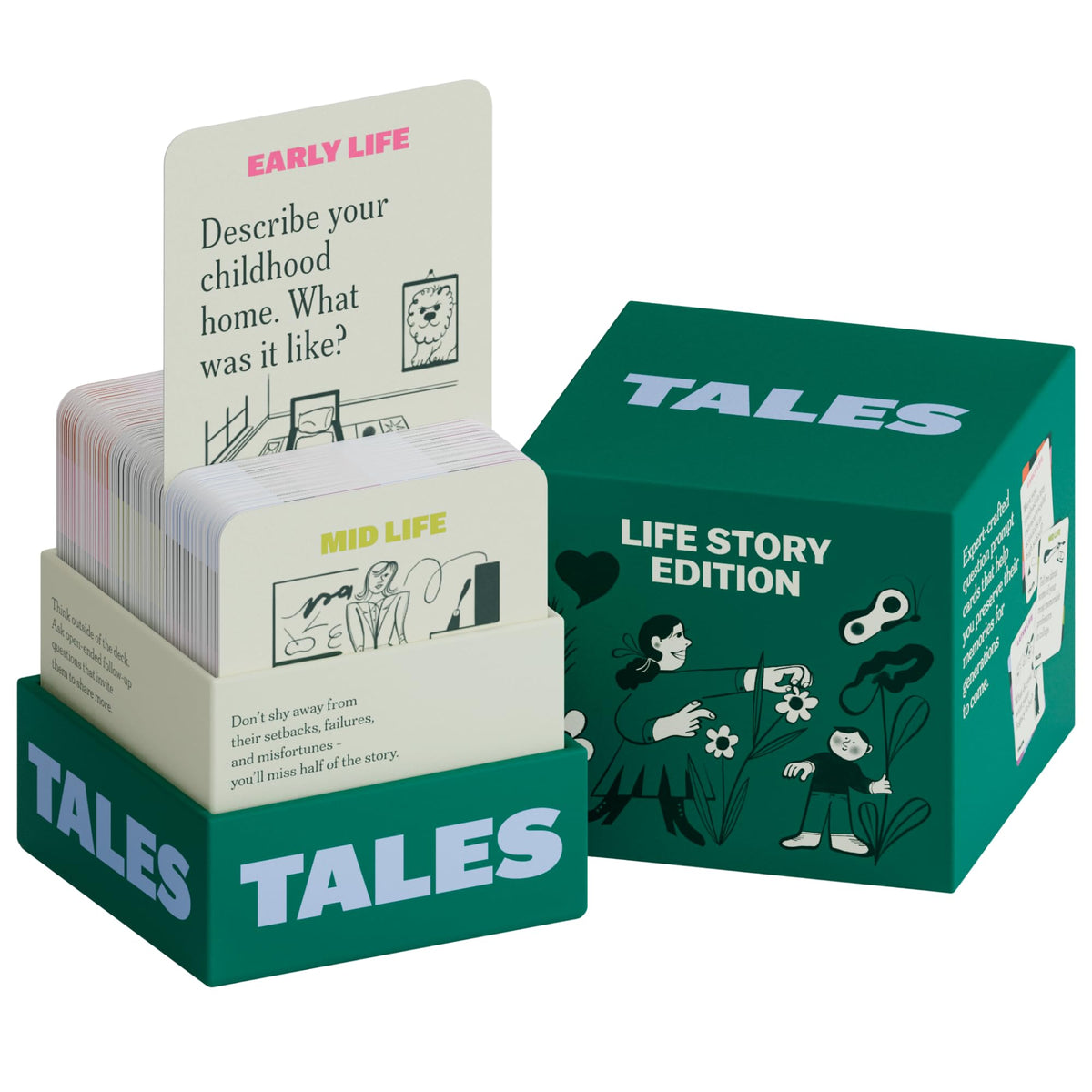 TALES 150 Life Story Interview Kit — Conversation Cards for Families & Grandparents (New Edition)