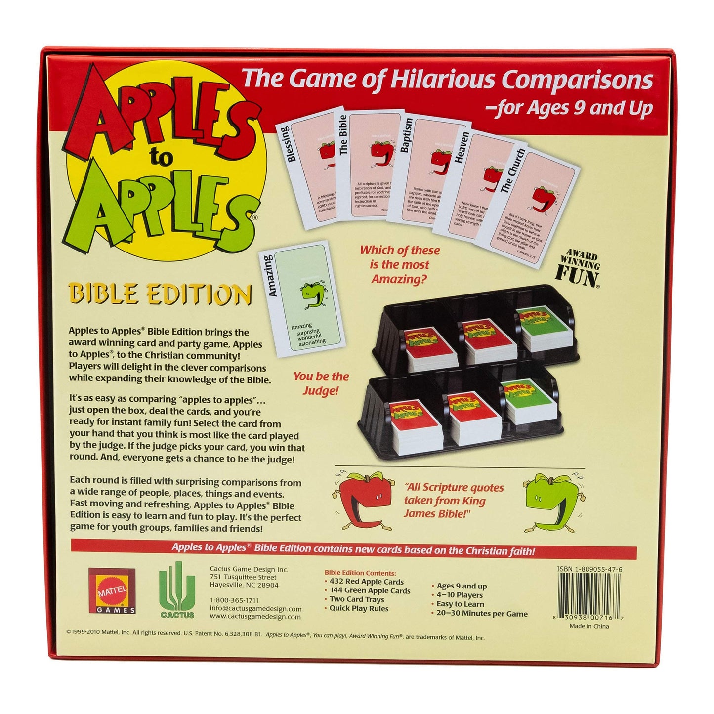 TaliCor Apples to Apples Bible Edition — Quick, Fun Bible-Themed Party Game for All Ages