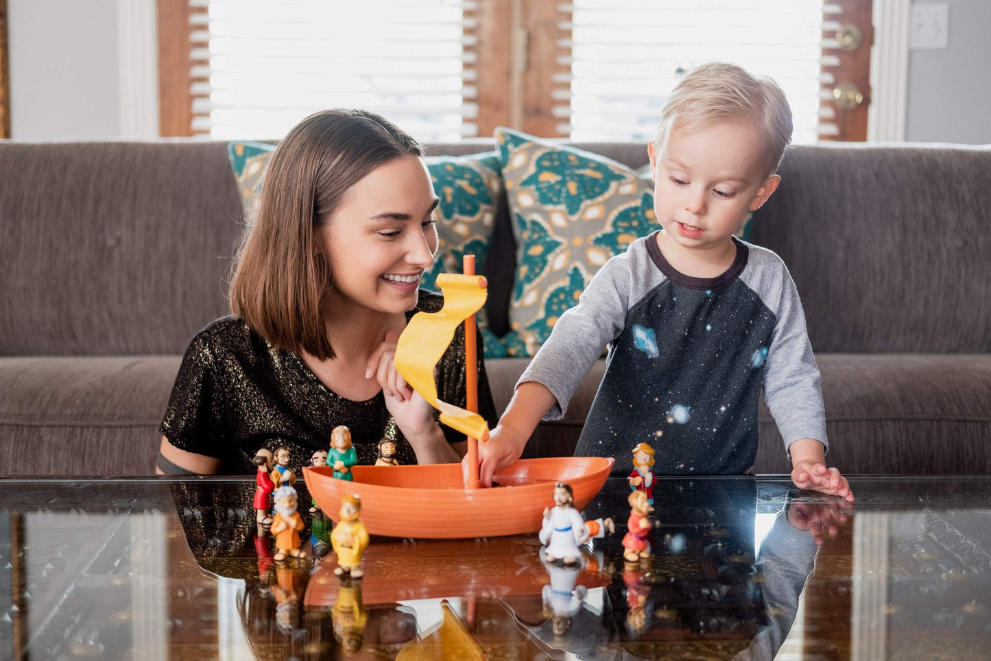 TaliCor BibleToys Tales of Glory Galilee Boat 15-Piece Playset