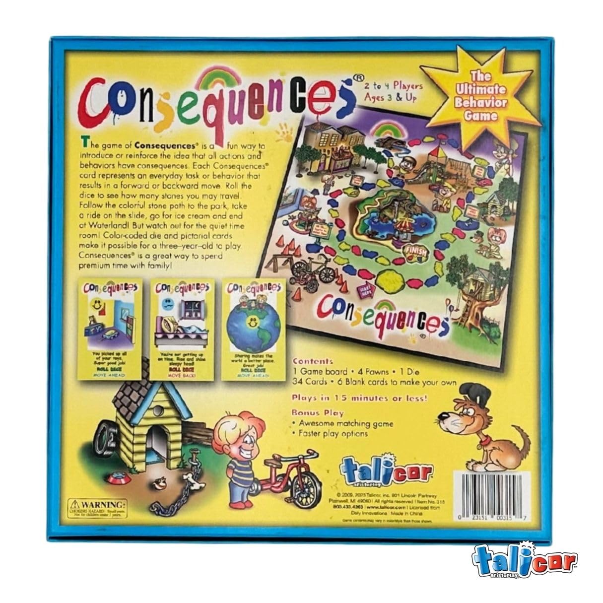 TaliCor Consequences: Fun Kids’ Game for Decision Making & Family Play