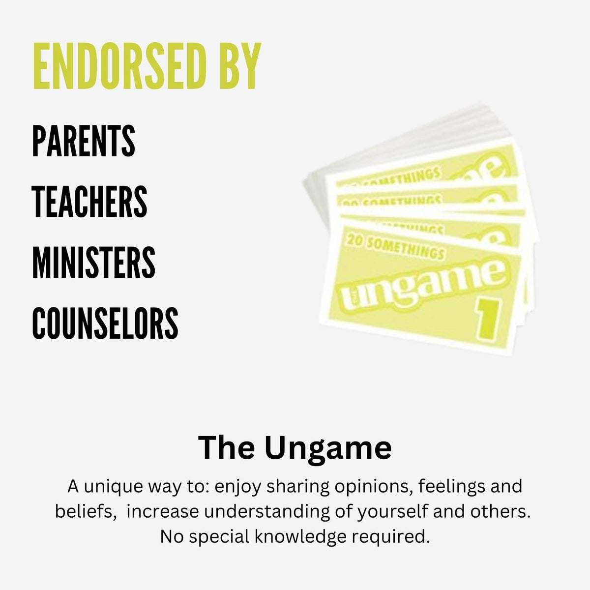Pocket UNGAME 20 Somethings by TaliCor | Non-Competitive Card Game for Young Adults 18+