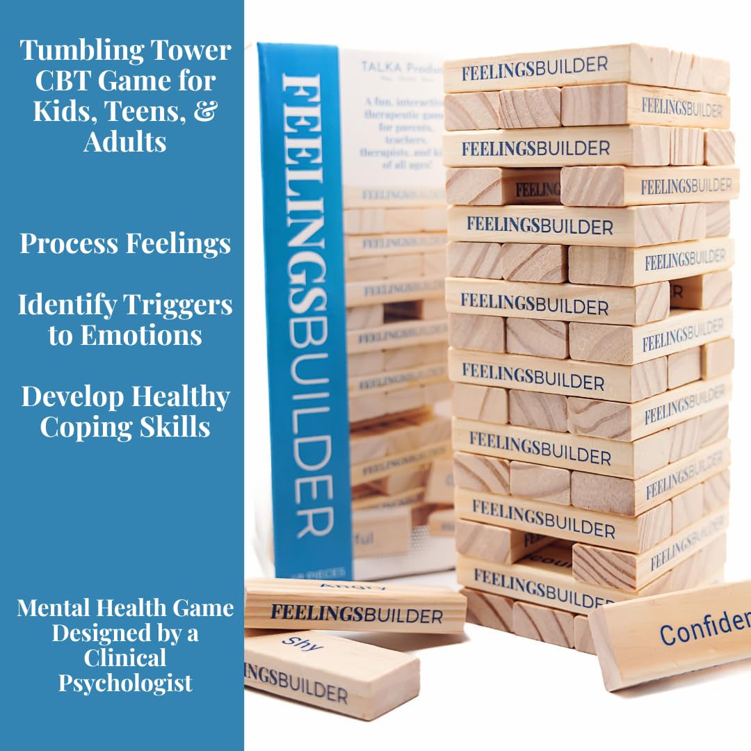Feelings Builder by TALKA: Therapy Games for Kids, Teens & Adults | Anger Management & CBT Tools