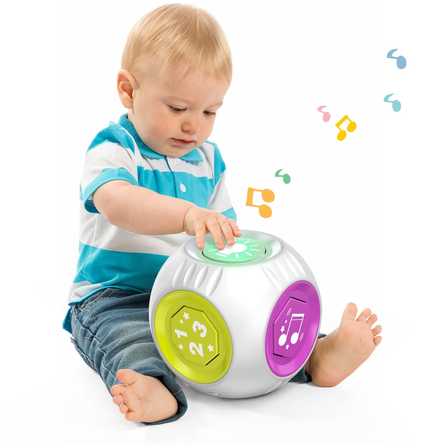 Talkfun Learning Cube – Musical Bilingual Baby Toy for 6-18 Months