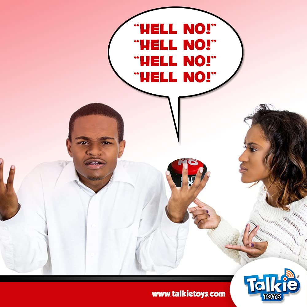 Talkie Toys Products Hell No Button – 10 Funny Sayings Sound Button