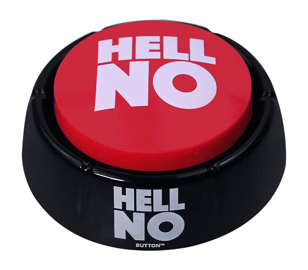 Talkie Toys Products Hell No Button – 10 Funny Sayings Sound Button
