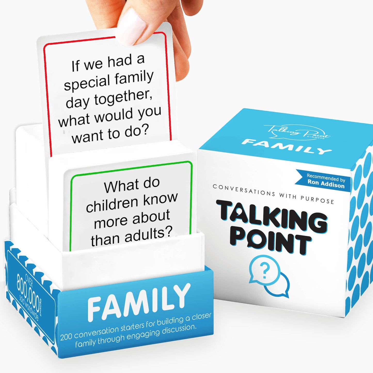 Talking Point Cards | 200 Family Conversation Cards for Dinner Time & Road Trips