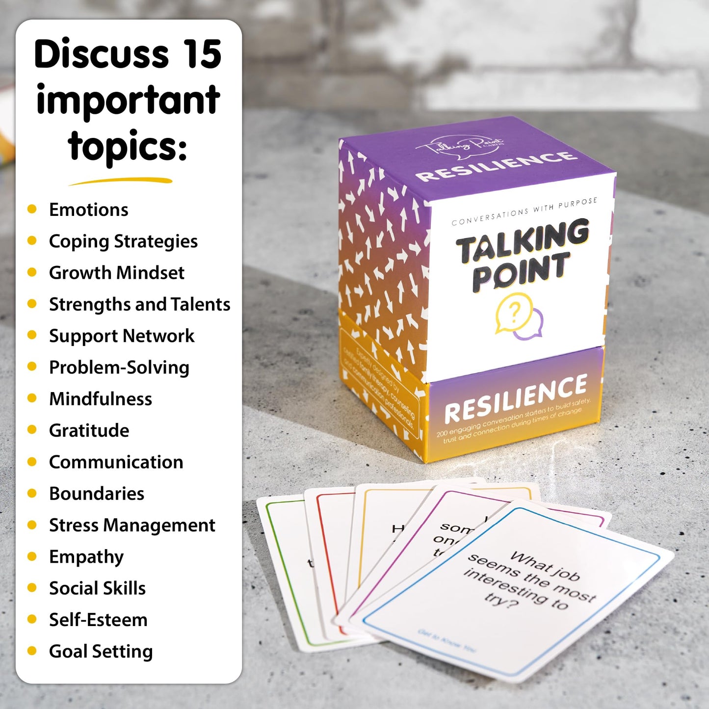 Talking Point Cards: 200 Resilience Conversation Starters for Stronger Families