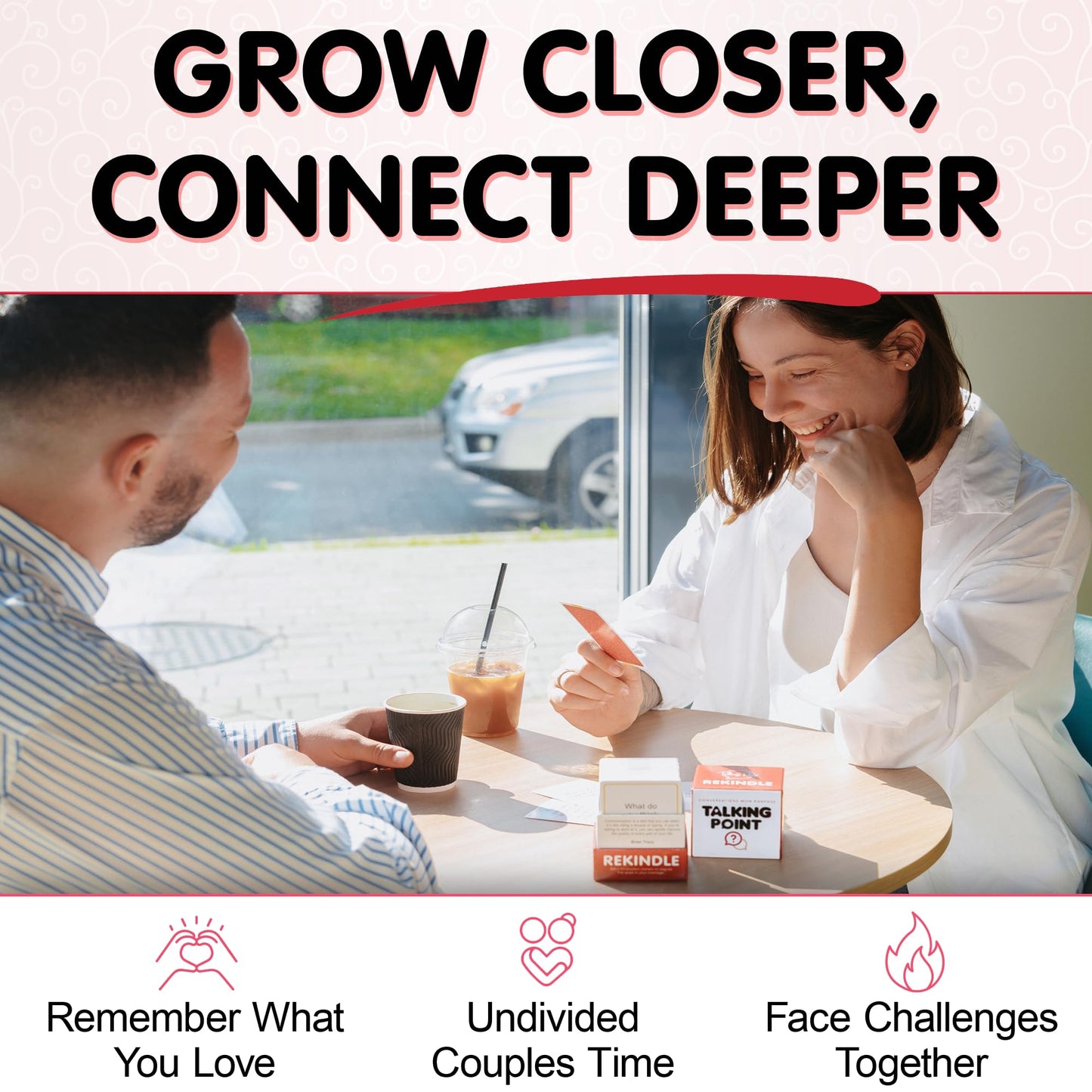 Talking Point Cards Rekindle Pack – 200 Couples Conversation Cards
