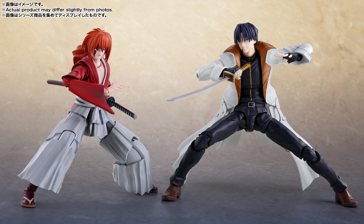 TAMASHII NATIONS – Rurouni Kenshin: Meiji Swordsman Romantic Story Aoshi Shinomori S.H.Figuarts Action Figure