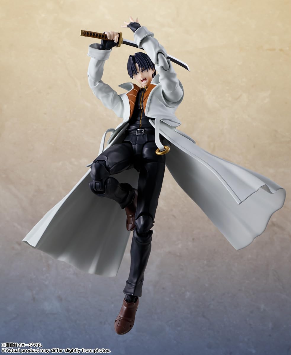TAMASHII NATIONS – Rurouni Kenshin: Meiji Swordsman Romantic Story Aoshi Shinomori S.H.Figuarts Action Figure