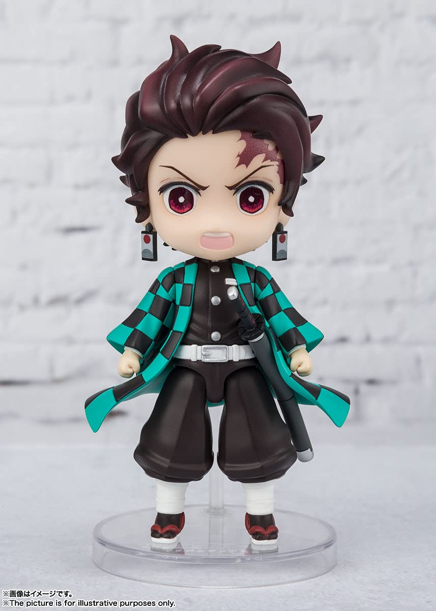 TAMASHII NATIONS Bandai Demon Slayer Tanjiro Water Breathing FIGUARTS Mini AF – Palm-Sized Collectible Figure
