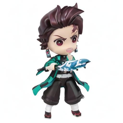 TAMASHII NATIONS Bandai Demon Slayer Tanjiro Water Breathing FIGUARTS Mini AF – Palm-Sized Collectible Figure