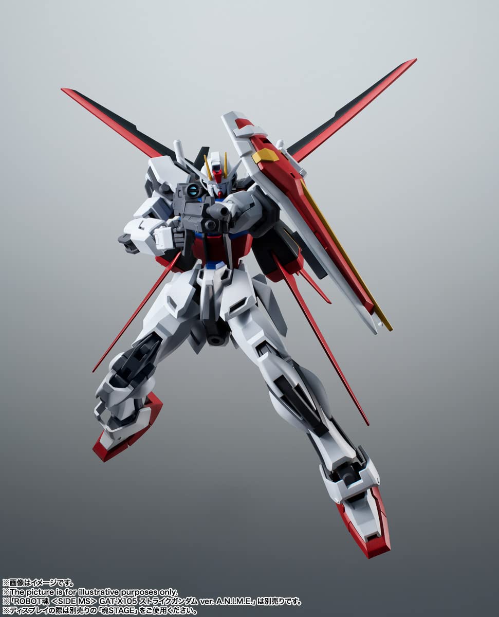 TAMASHII NATIONS - Mobile Suit Gundam SEED AQM/E-X01 Aile Striker & Option Parts Set