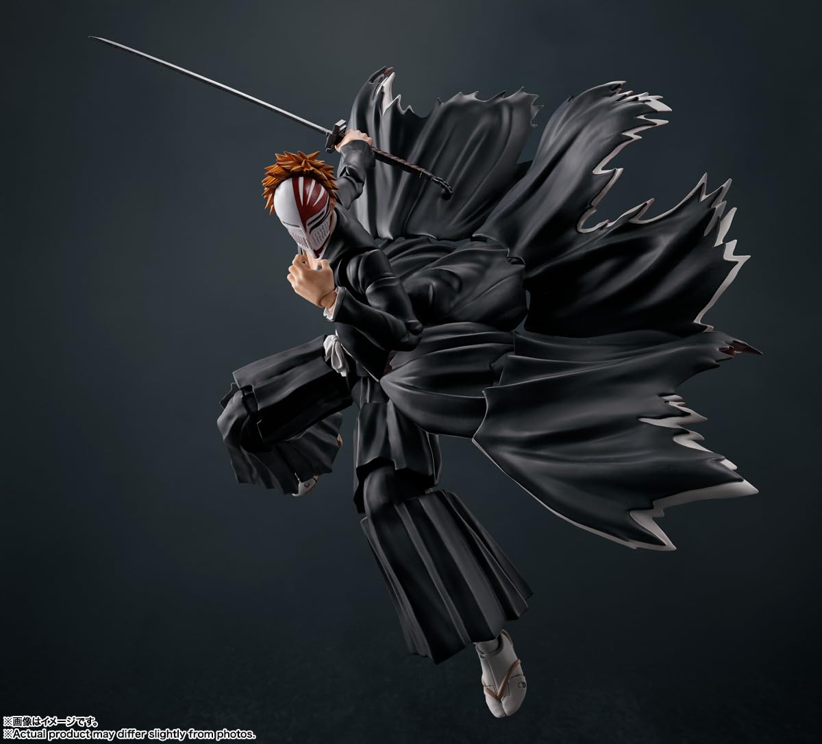 Tamashii Nations Bleach Ichigo Kurosaki Getsuga Tensho S.H.Figuarts Action Figure | Official Licensed