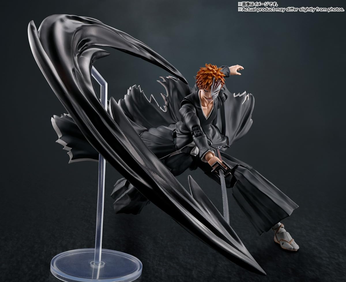 Tamashii Nations Bleach Ichigo Kurosaki Getsuga Tensho S.H.Figuarts Action Figure | Official Licensed
