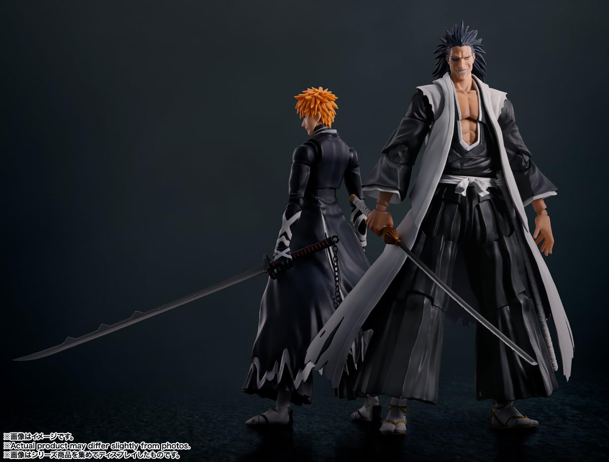 TAMASHII NATIONS Bleach Kenpachi Zaraki S.H.Figuarts Figure – 6.7-Inch Officially Licensed
