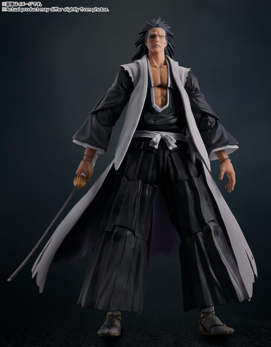 TAMASHII NATIONS Bleach Kenpachi Zaraki S.H.Figuarts Figure – 6.7-Inch Officially Licensed
