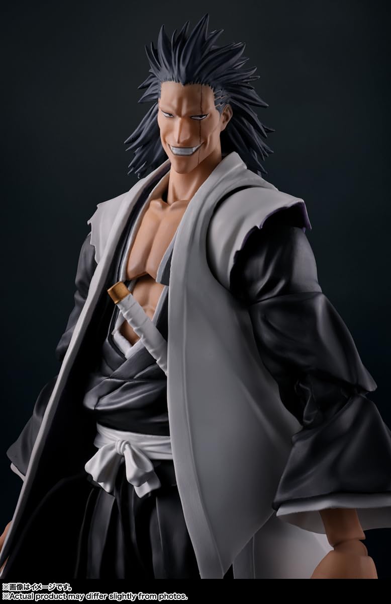 TAMASHII NATIONS Bleach Kenpachi Zaraki S.H.Figuarts Figure – 6.7-Inch Officially Licensed