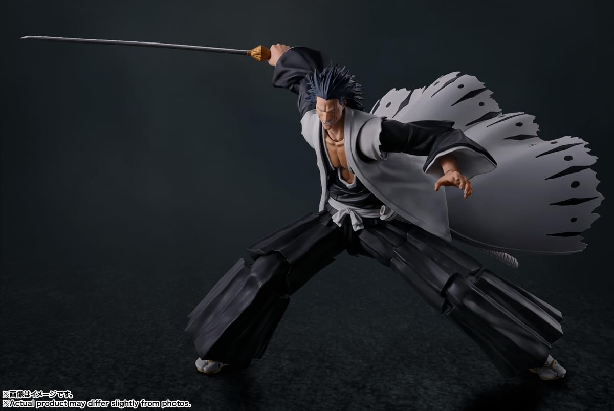TAMASHII NATIONS Bleach Kenpachi Zaraki S.H.Figuarts Figure – 6.7-Inch Officially Licensed