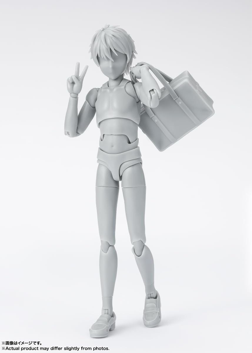 Tamashii Nations Body-Kun - School Life Edition DX Set (Gray) | S.H.Figuarts Figure