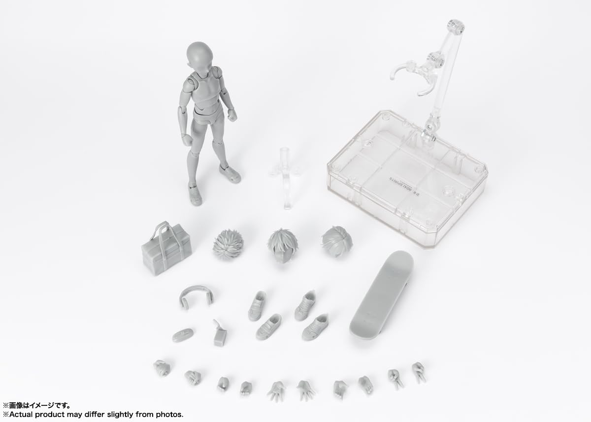 Tamashii Nations Body-Kun - School Life Edition DX Set (Gray) | S.H.Figuarts Figure