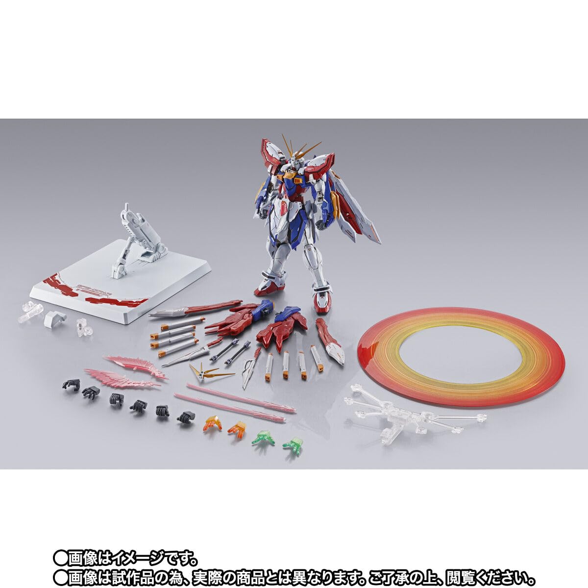 TAMASHII NATIONS Mobile Fighter G Gundam Burning Gundam & Burning Gundam Second Metal Build Action Figure