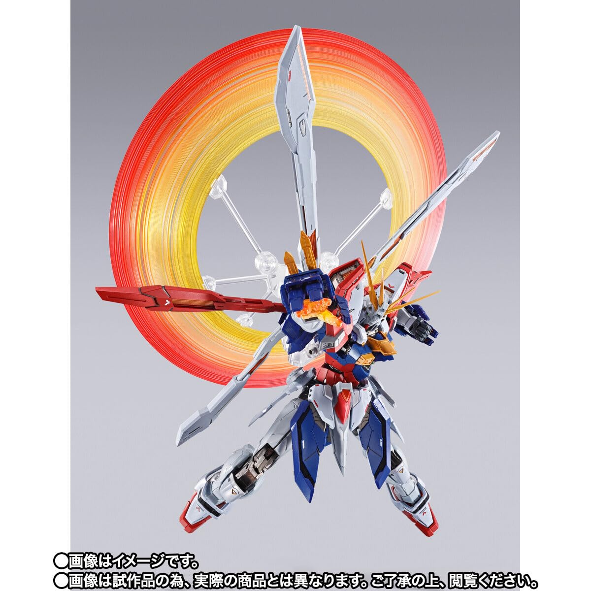 TAMASHII NATIONS Mobile Fighter G Gundam Burning Gundam & Burning Gundam Second Metal Build Action Figure