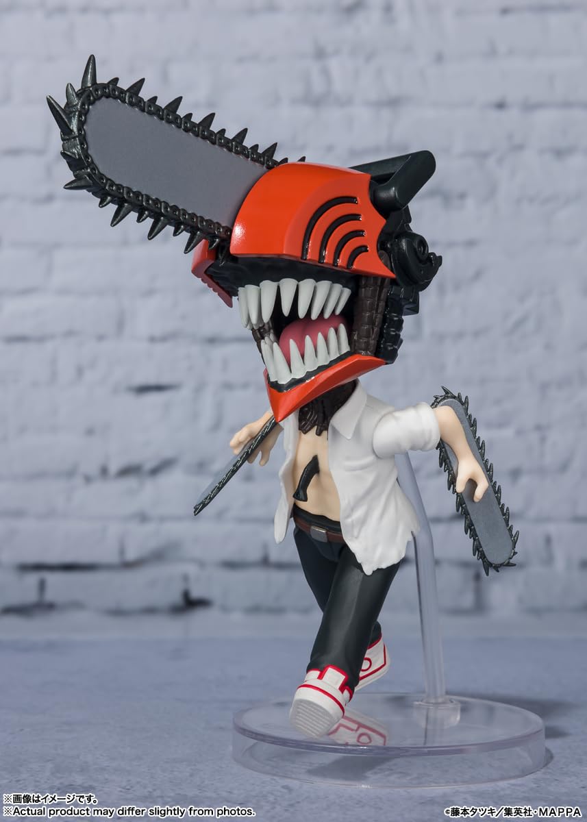 TAMASHII NATIONS Chainsaw Man Figuarts Mini Action Figure - 3.5-Inch Tall Collectible