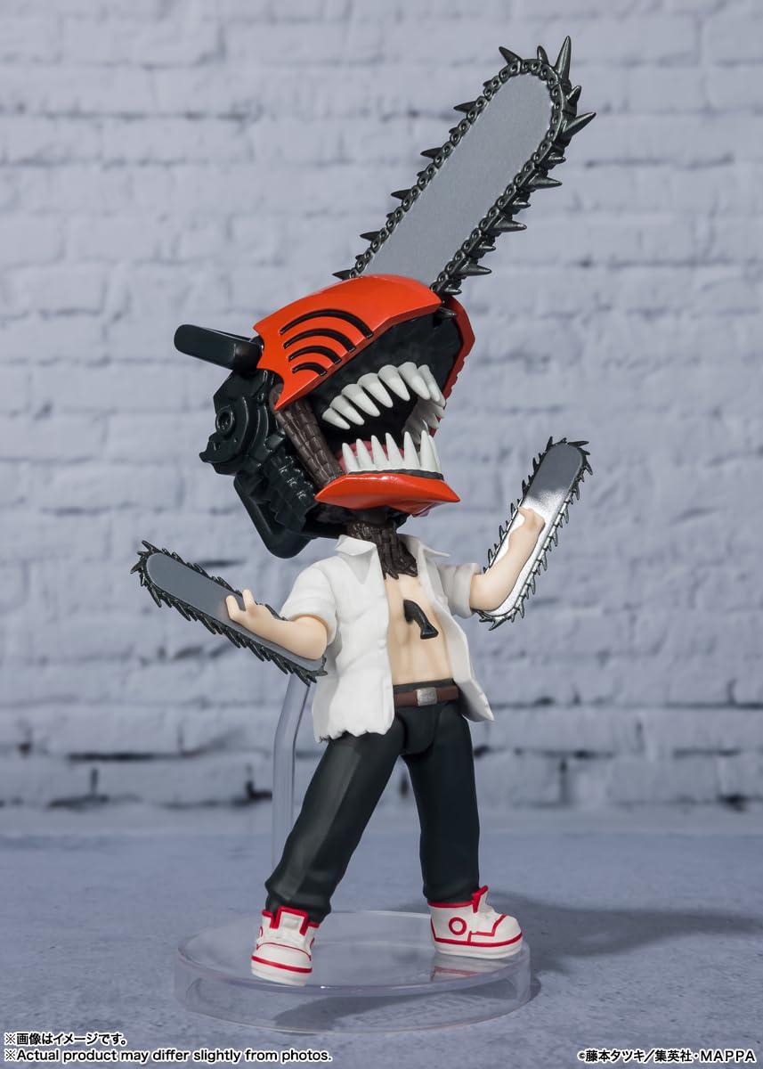 TAMASHII NATIONS Chainsaw Man Figuarts Mini Action Figure - 3.5-Inch Tall Collectible