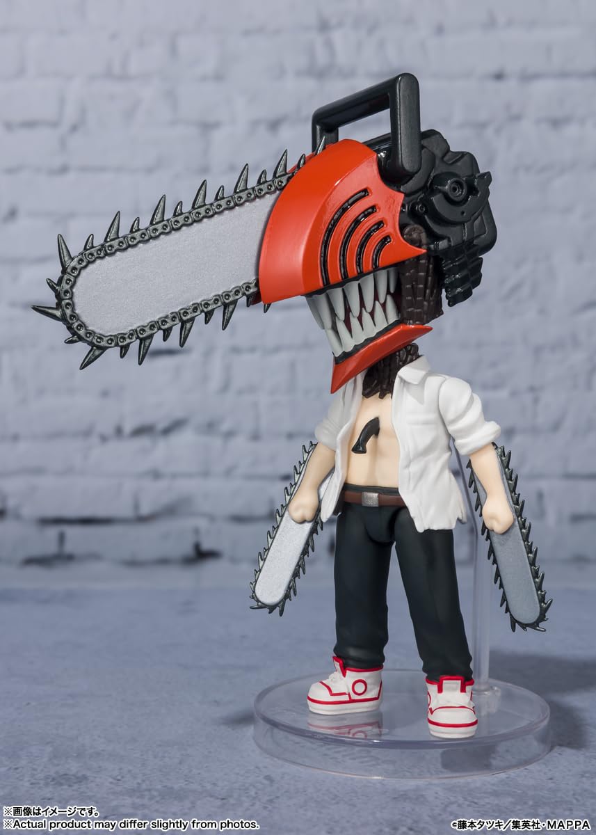 TAMASHII NATIONS Chainsaw Man Figuarts Mini Action Figure - 3.5-Inch Tall Collectible