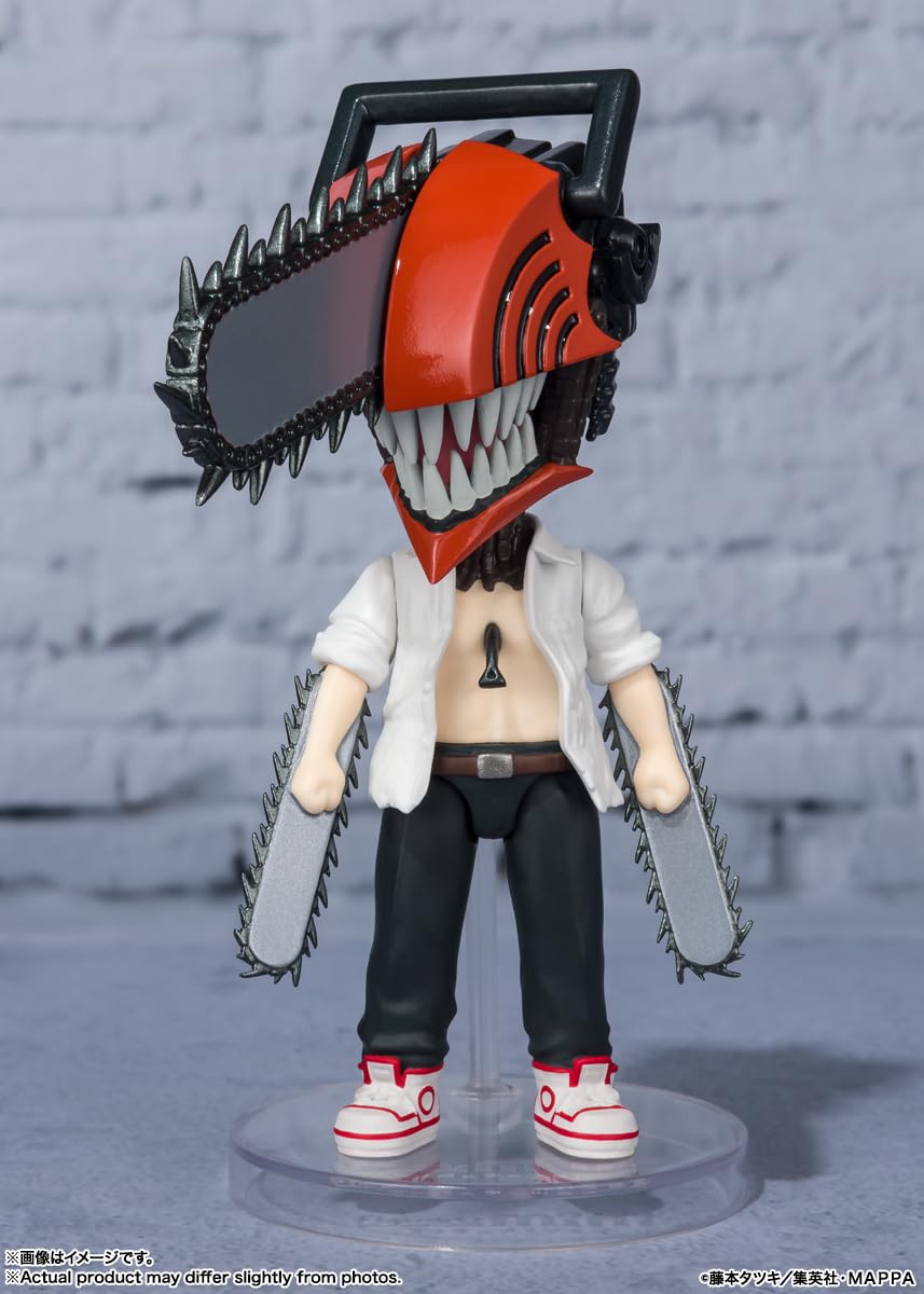 TAMASHII NATIONS Chainsaw Man Figuarts Mini Action Figure - 3.5-Inch Tall Collectible