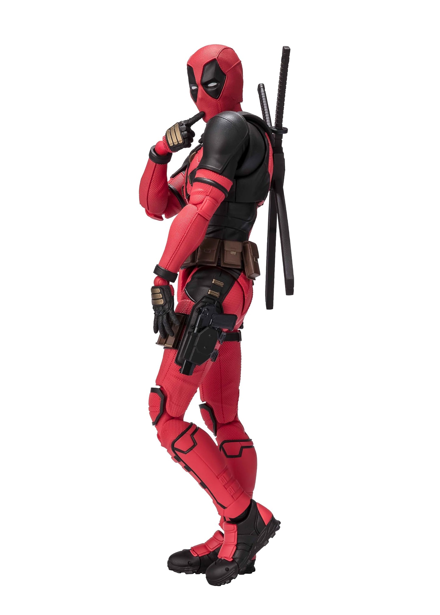 TAMASHII NATIONS Deadpool S.H.Figuarts Action Figure – Fully Articulated Deadpool with Headpool & Accessories