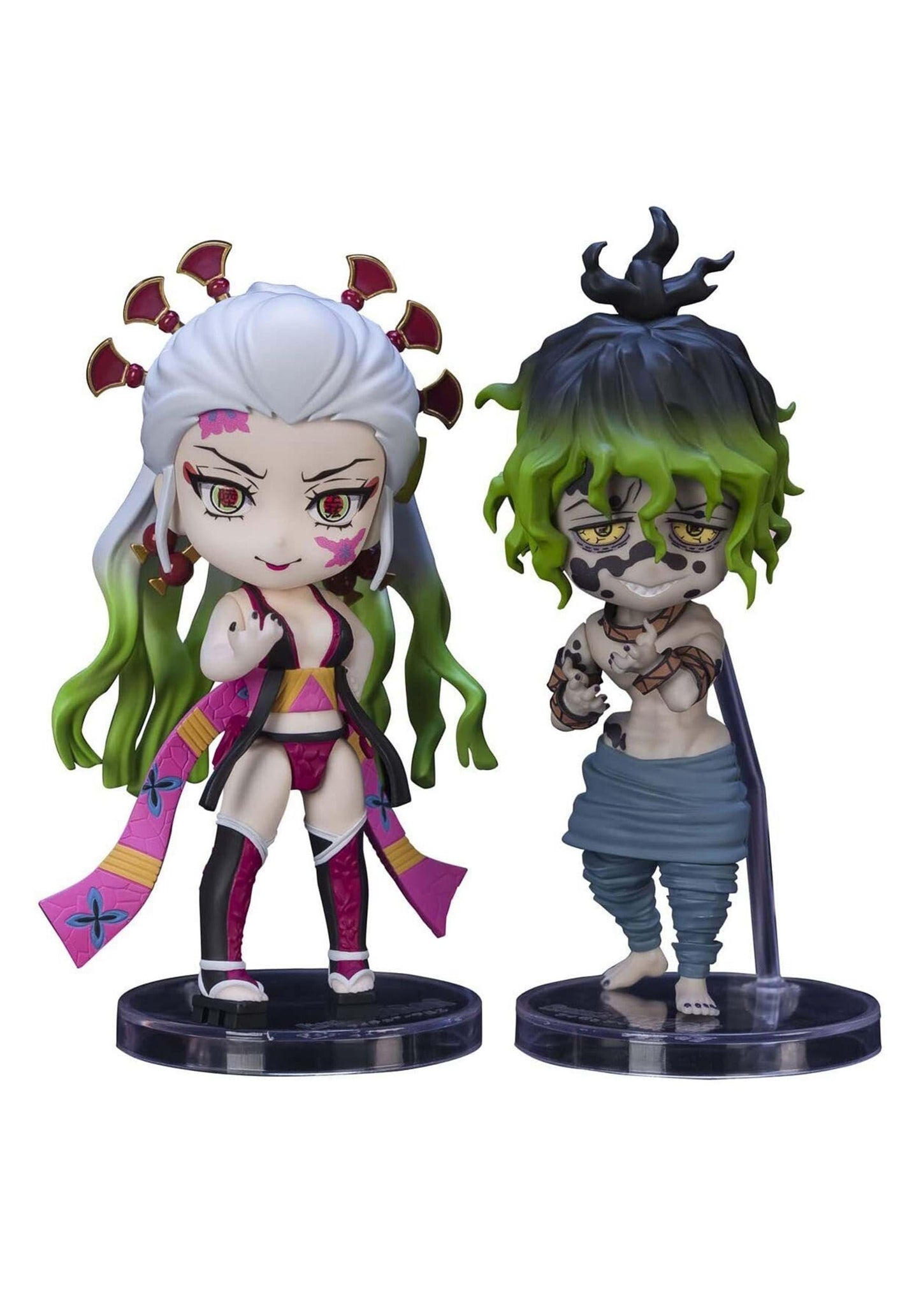 TAMASHII NATIONS Demon Slayer: Kimetsu no Yaiba Daki & Gyutaro Figuarts Mini Action Figures