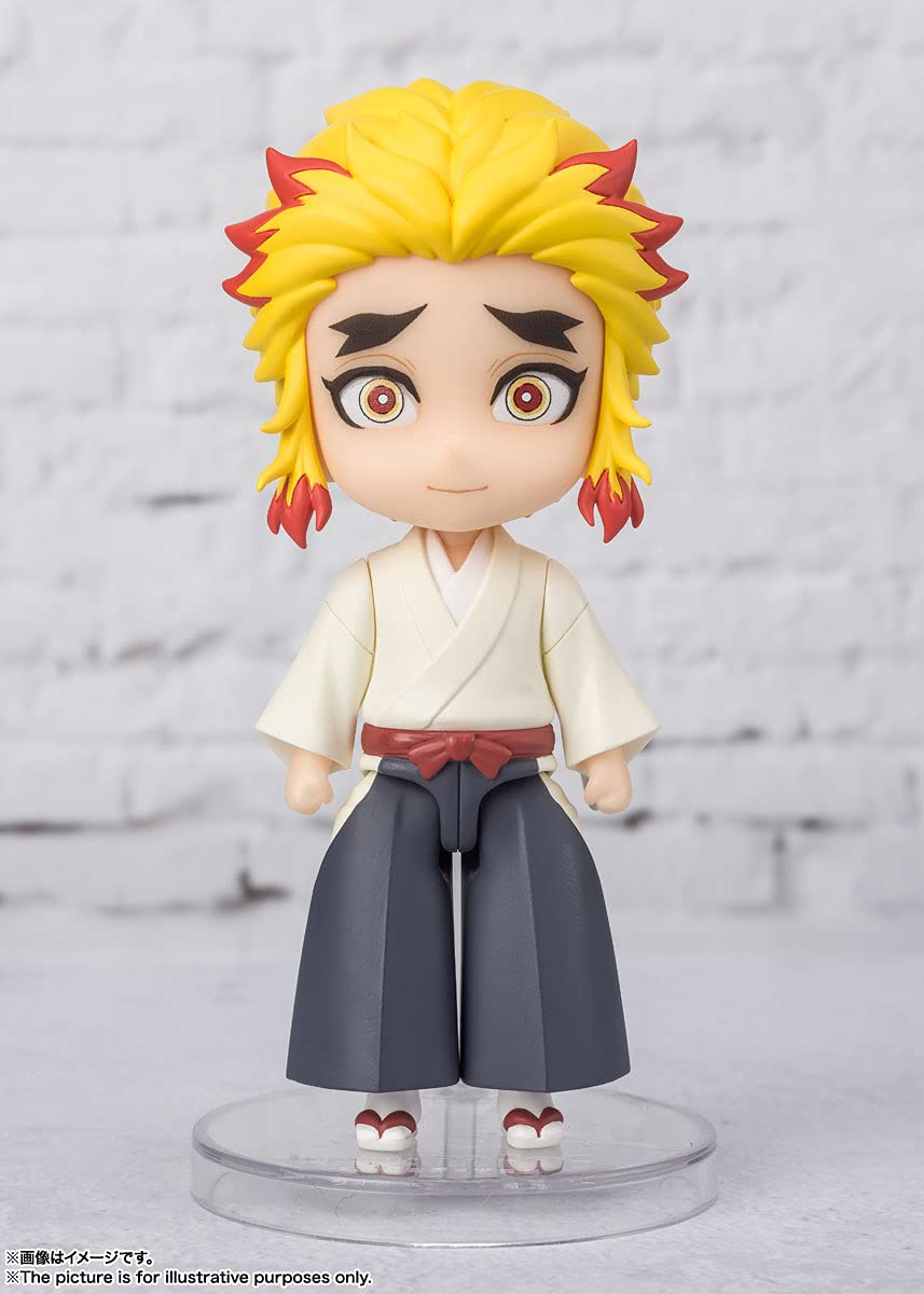 TAMASHII NATIONS Bandai Demon Slayer Mugen Train Senjuro Rengoku Figuarts Mini AF – Collectible Figure