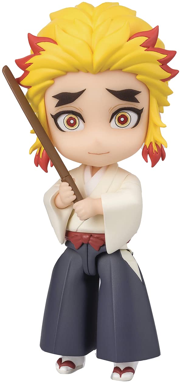 TAMASHII NATIONS Bandai Demon Slayer Mugen Train Senjuro Rengoku Figuarts Mini AF – Collectible Figure