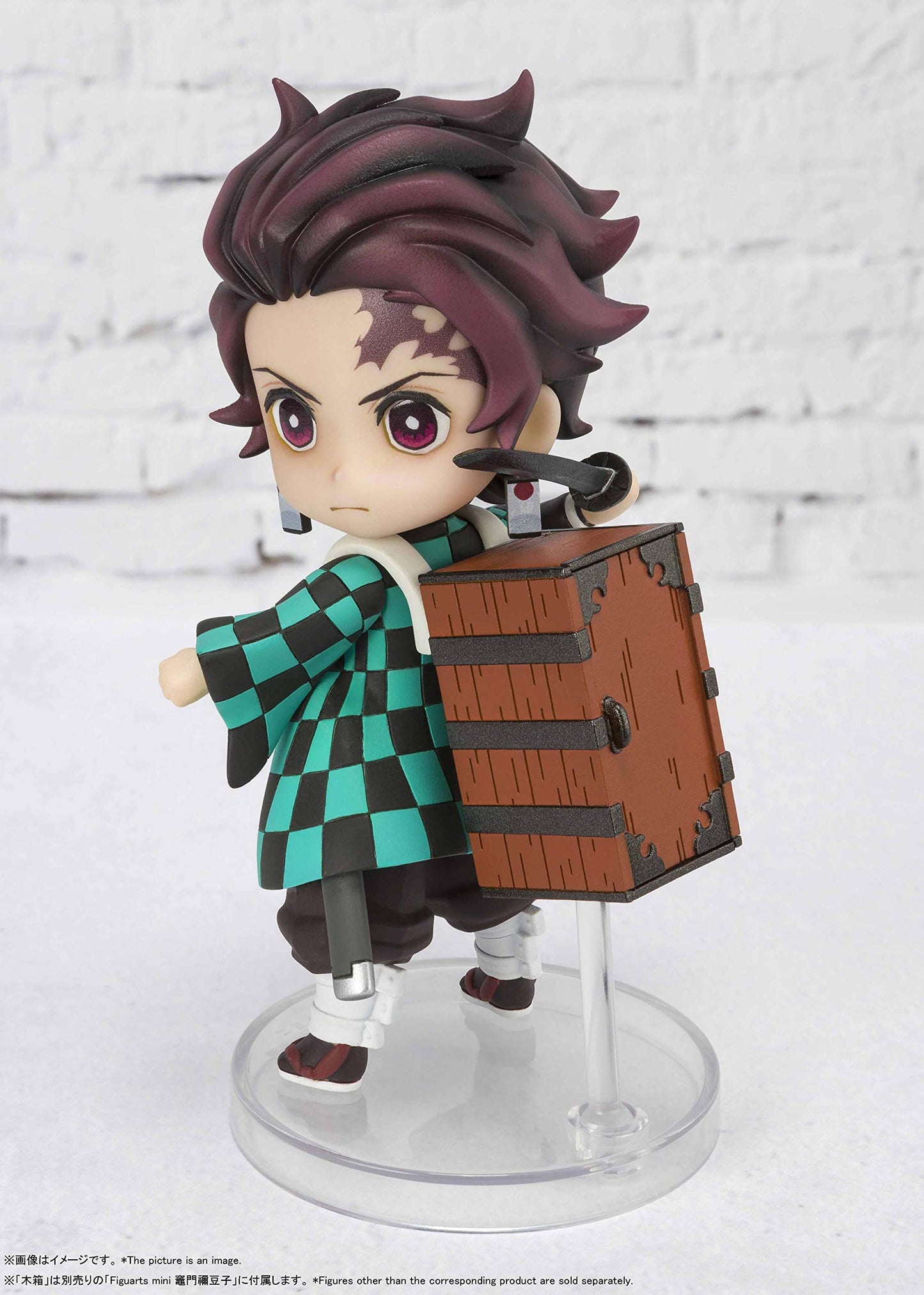 TAMASHII NATIONS Demon Slayer Kamado Tanjiro Figuarts Mini Figure - Palm-Size Collectible