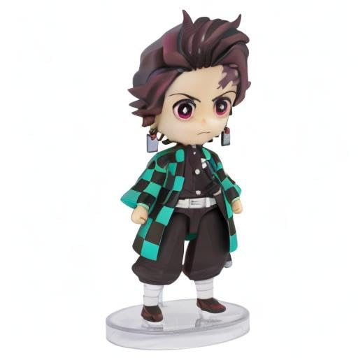 TAMASHII NATIONS Demon Slayer Kamado Tanjiro Figuarts Mini Figure - Palm-Size Collectible