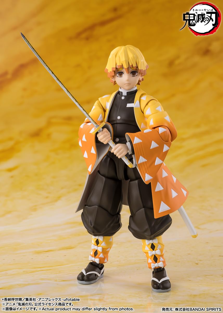 Tamashii Nations Demon Slayer Zenitsu Agatsuma S.H.Figuarts Action Figure