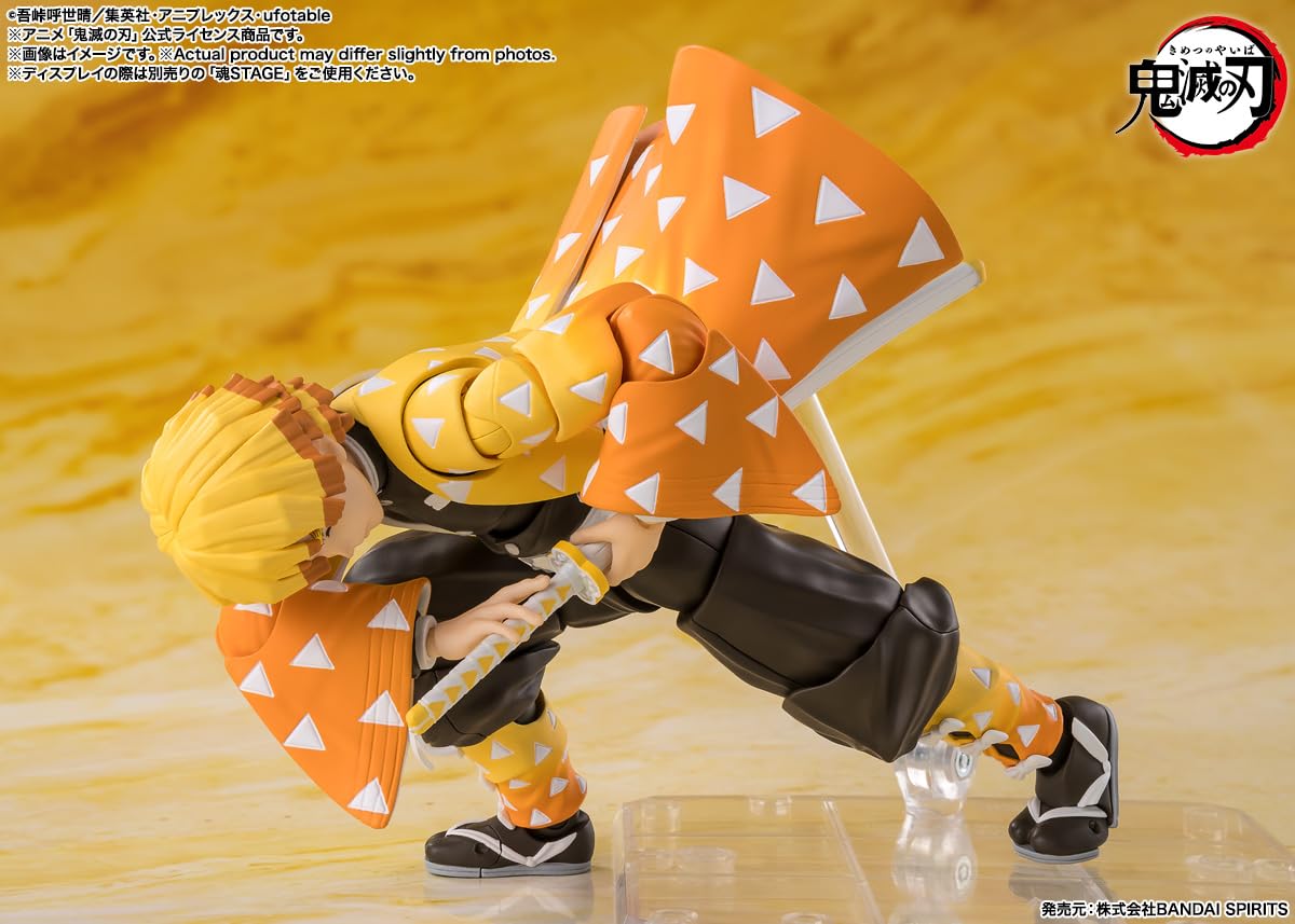 Tamashii Nations Demon Slayer Zenitsu Agatsuma S.H.Figuarts Action Figure